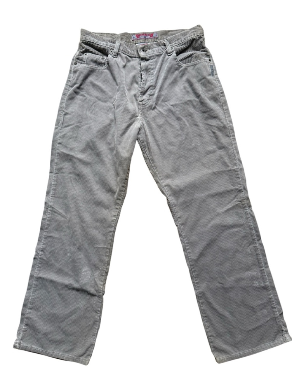 Vintage Silver Jeans Men's Light Gray Corduroy Pants Made In Canada